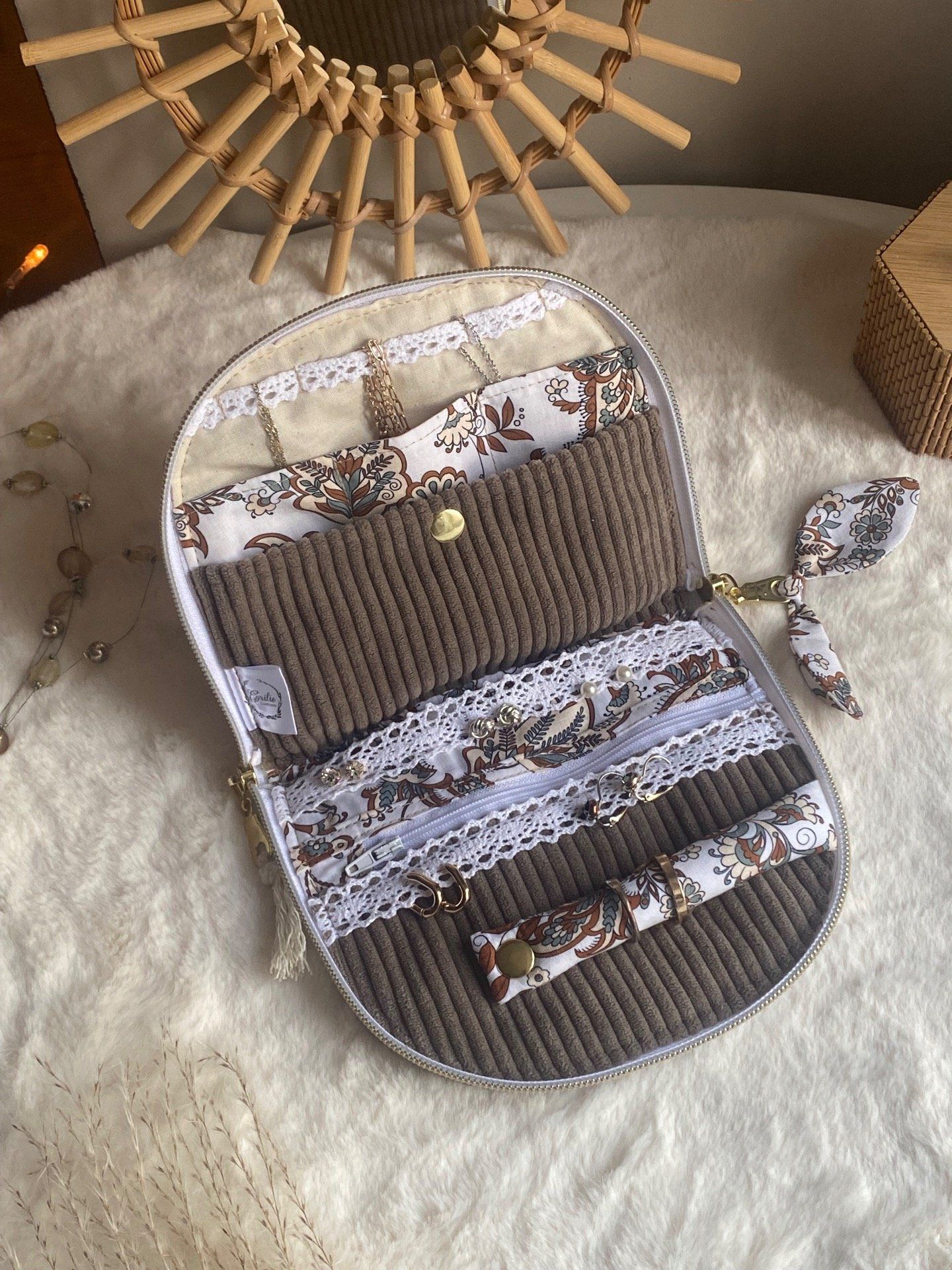 Trousse à bijoux Elyna - Eriliecouture