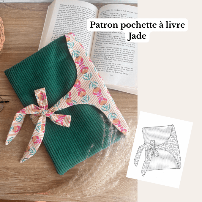 Patron couture Pochette à livre Jade