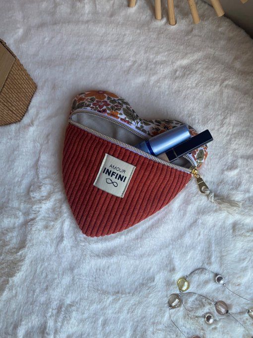 Trousse Judith Coeur coton