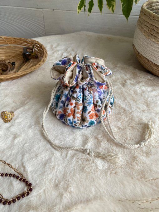 Le pochon Evy hortense bleu 