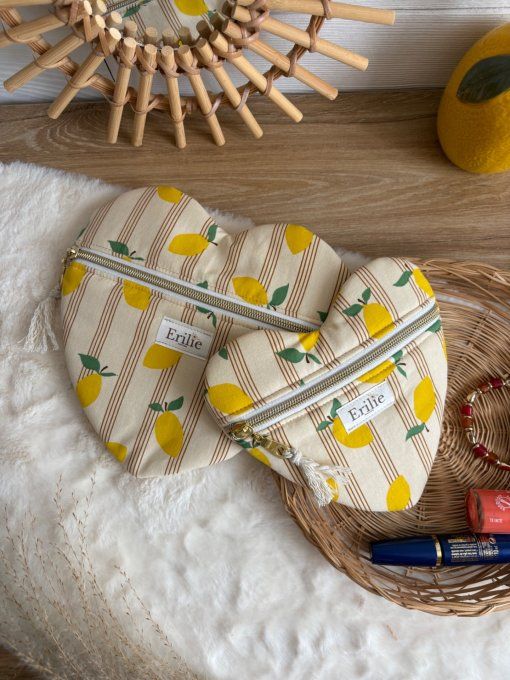 Trousse  Coeur Citrons