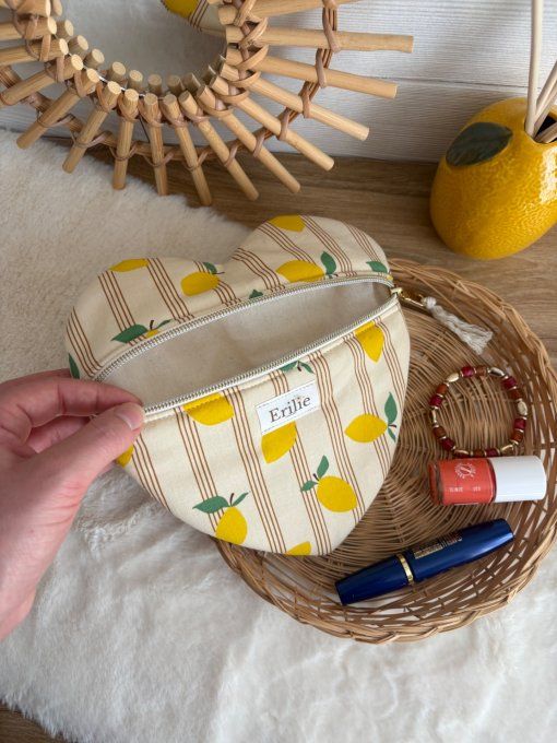 Trousse  Coeur Citrons