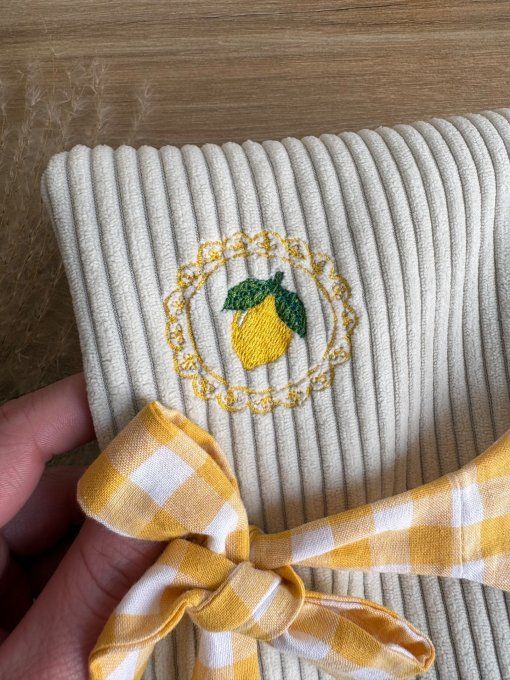 Pochette livre poche citron