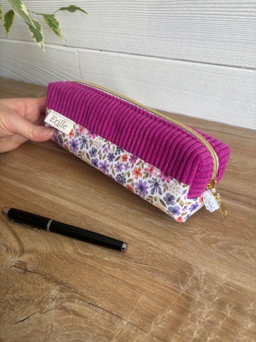 Trousse à crayon hibiscus