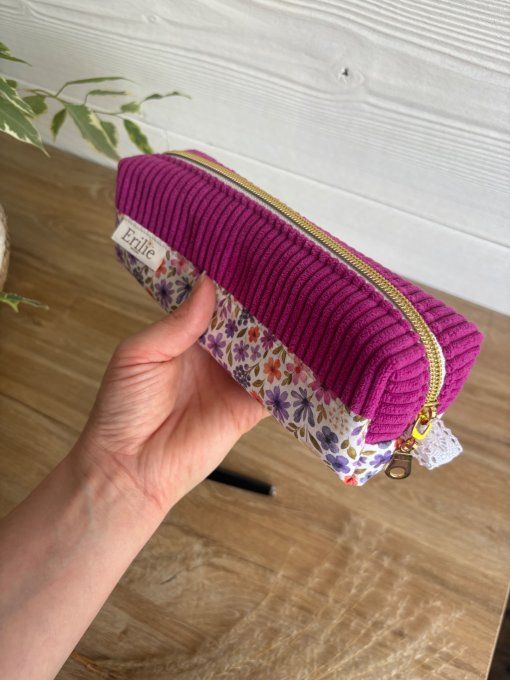 Trousse à crayon hibiscus