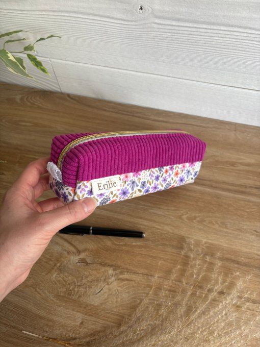 Trousse à crayon hibiscus