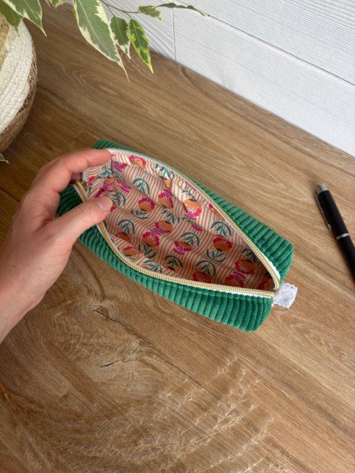 Trousse à crayon basilic