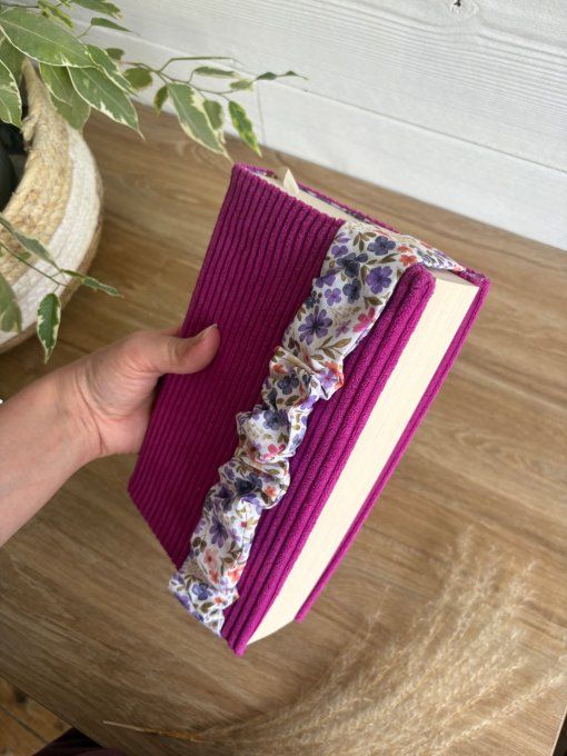 Protège livre/carnet hibiscus