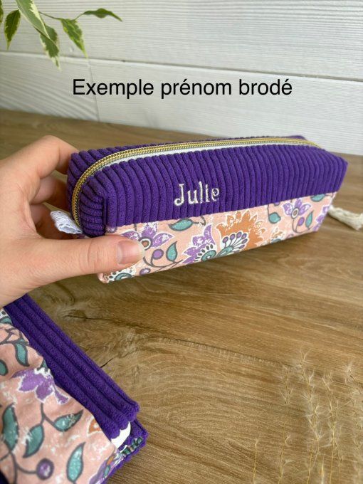 Trousse à crayon basilic