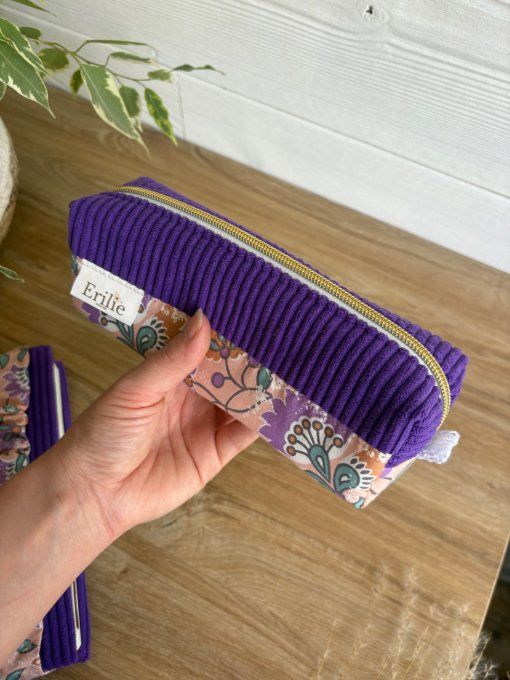 Trousse à crayon lavande