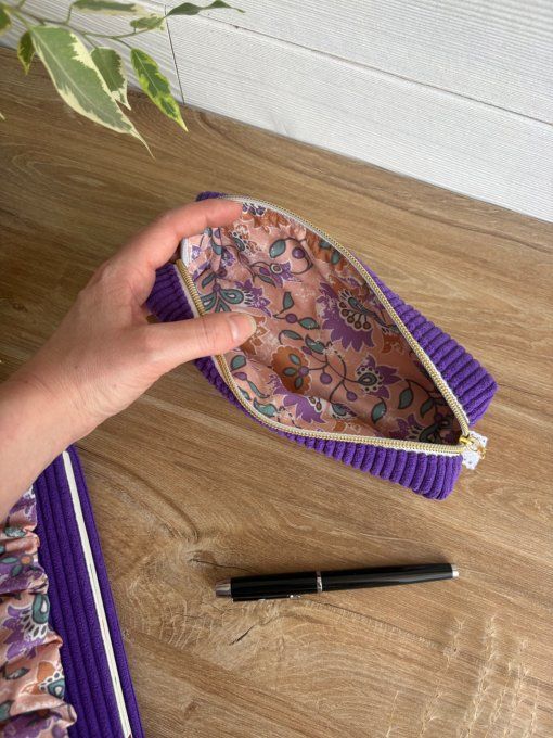 Trousse à crayon lavande