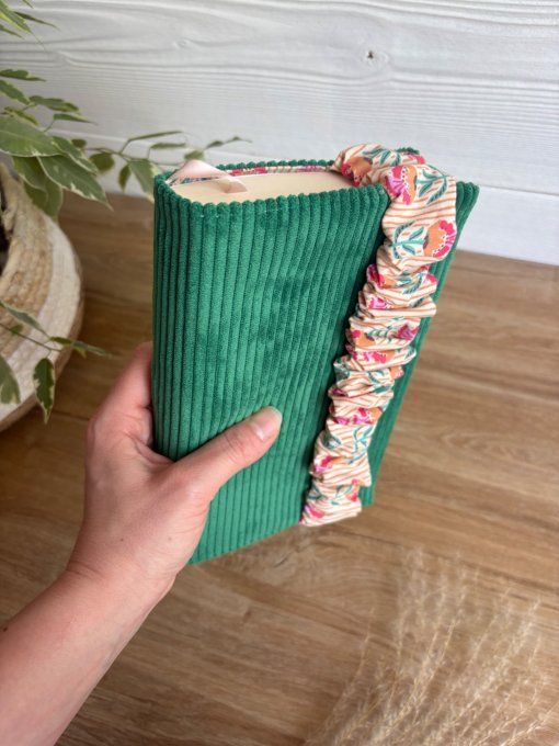 Protège livre/carnet basilic