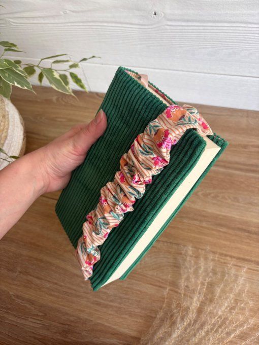 Protège livre/carnet basilic