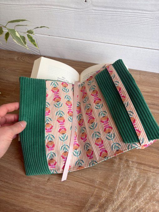 Protège livre/carnet basilic