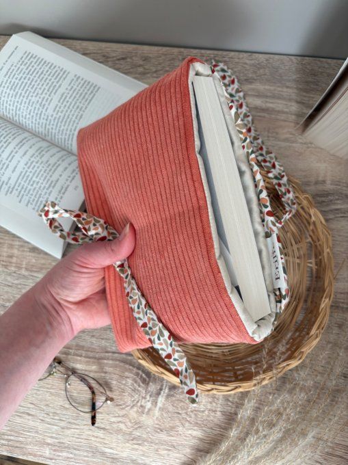 Pochette Corail pétales rose/kaki