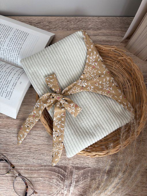 Pochette Ecru coton noisette