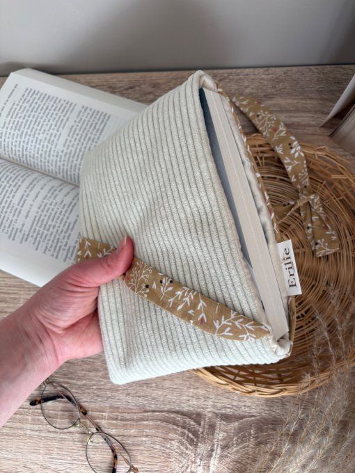 Pochette Ecru coton noisette