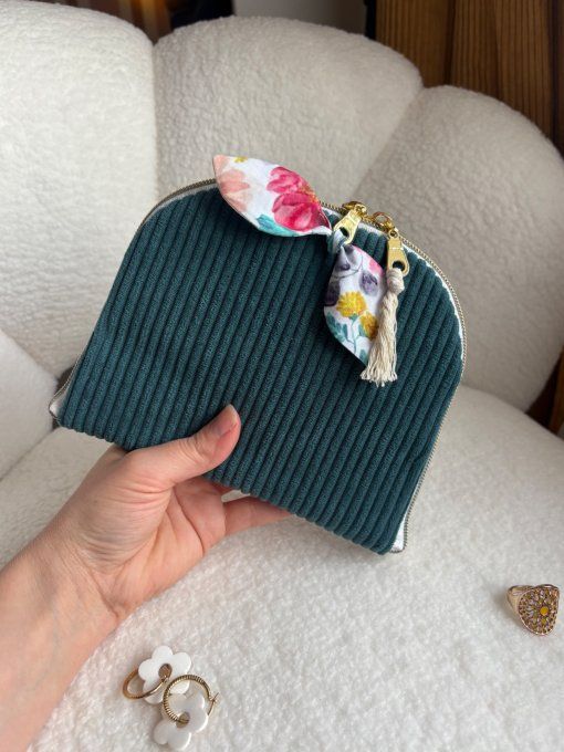 Trousse à bijoux Elyna Bleu canard