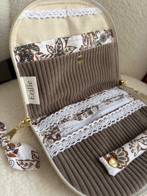 Trousse à bijoux Elyna Taupe