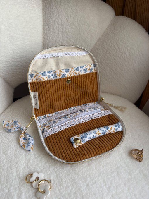 Trousse à bijoux Elyna Ocre