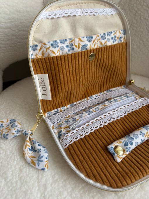 Trousse à bijoux Elyna Ocre