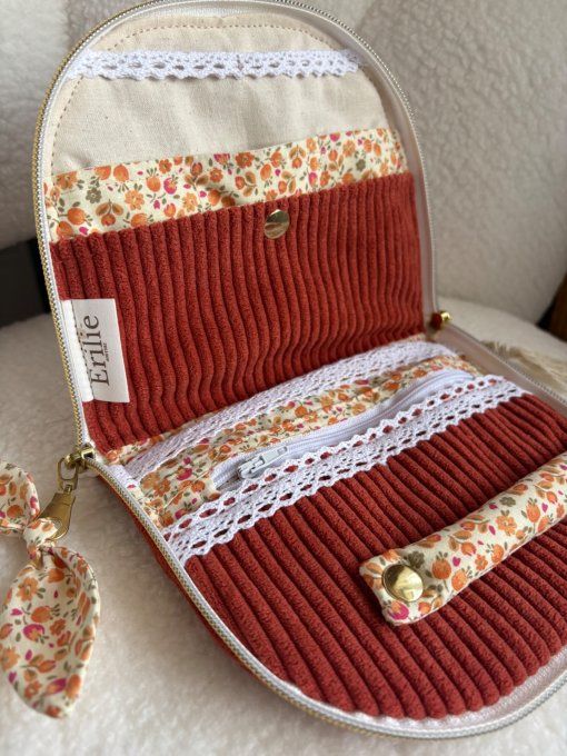 Trousse à bijoux Elyna Terra cotta