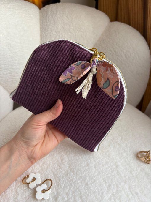 Trousse à bijoux Elyna Aubergine