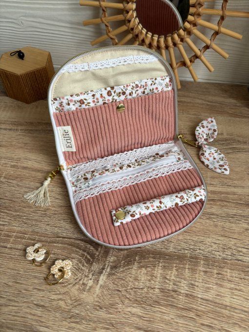 Trousse à bijoux Elyna rose