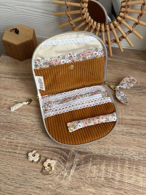Trousse à bijoux Elyna Ocre