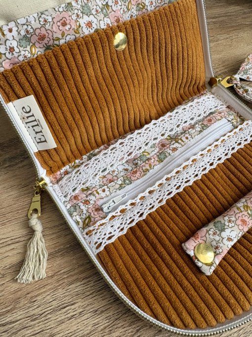 Trousse à bijoux Elyna Ocre