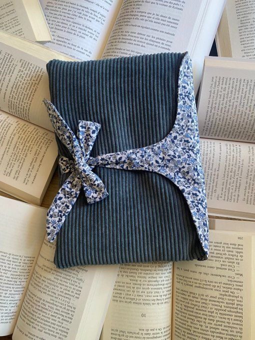Pochette Bleu Gris Leonie