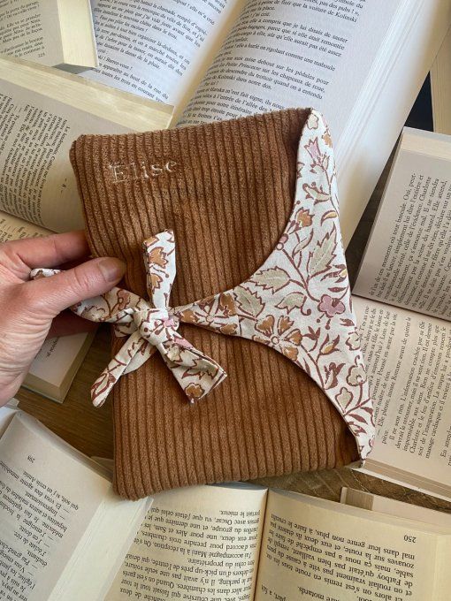 Pochette Marron Methari floral