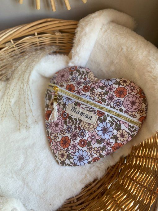 Trousse Judith Coeur coton