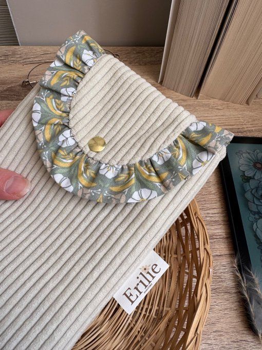 Pochette liseuse écru