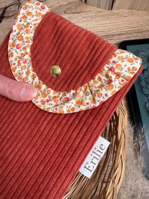 Pochette liseuse terra cotta