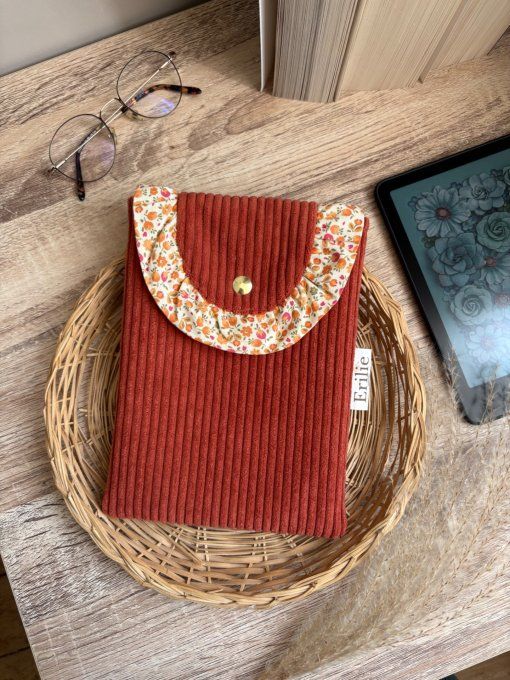 Pochette liseuse terra cotta