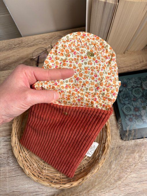 Pochette liseuse terra cotta