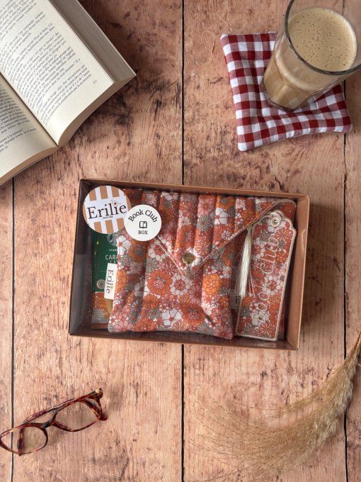 Box Book Club fleurs orange