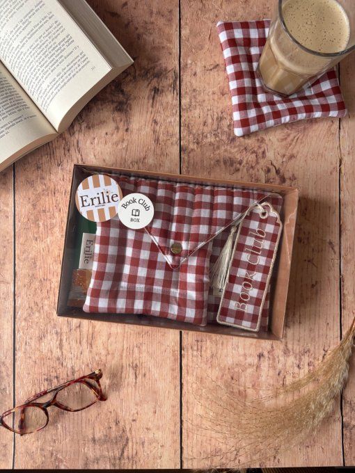 Box Book Club vichy terra cotta