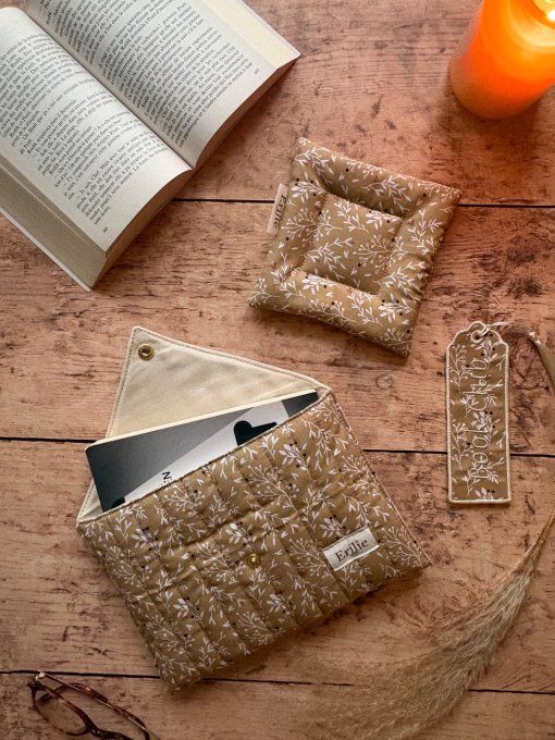 Box Book Club motif raggy noisette