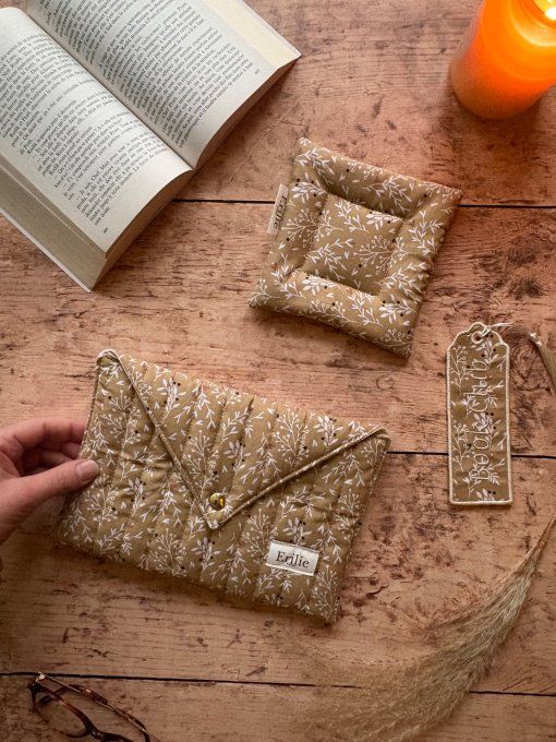 Box Book Club motif raggy noisette