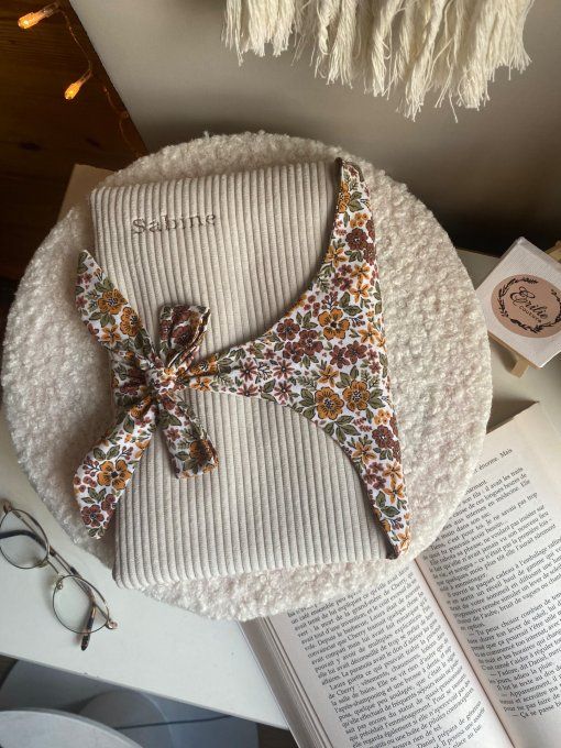Pochette Écru Fleurs Nellie