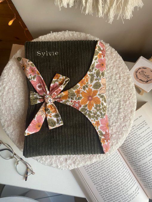 Pochette Kaki Fleurs Louna