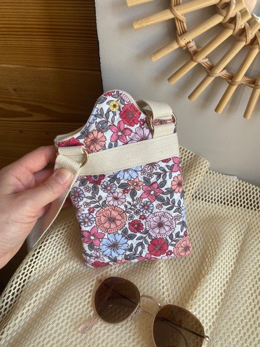 Sacoche téléphone Brigitte rose