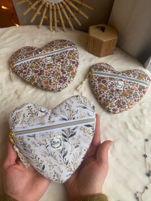 Trousse Judith Coeur coton