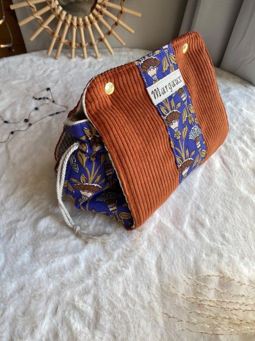 Pochon Elena - Velours Marron Marisa