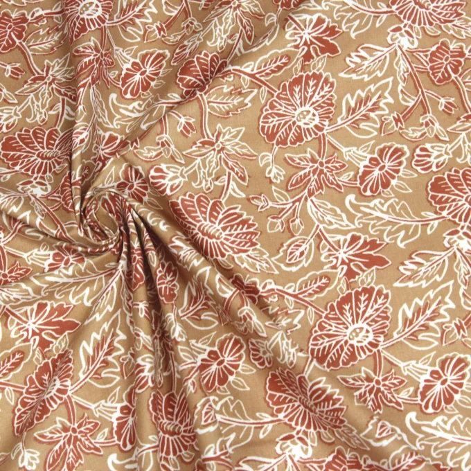 Pochette Ecru Kalamkari indien