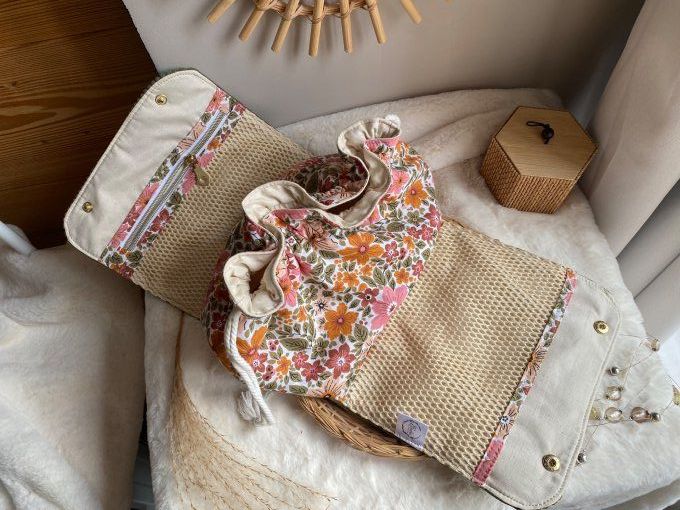 Pochon Elena - Velours Kaki Louna