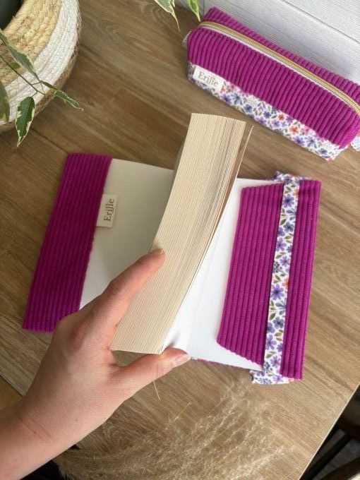 Protège livre/carnet hibiscus